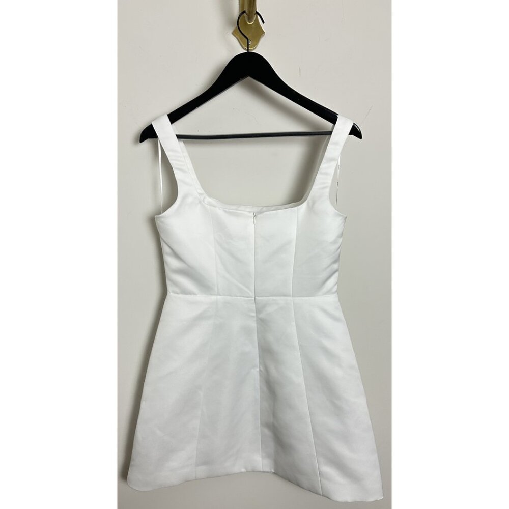 Elliatt White Mini Dress with Cape Overlay - Picture 6 of 8